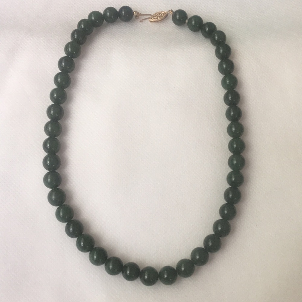 Jade 14kt Gold Necklace